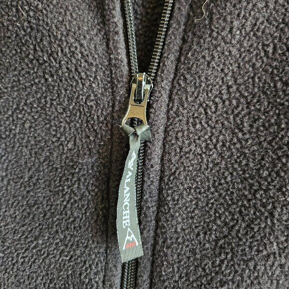 Avalanche Full Zip Polartec Fleece Jacket Black Mens L - Picture 3 of 7